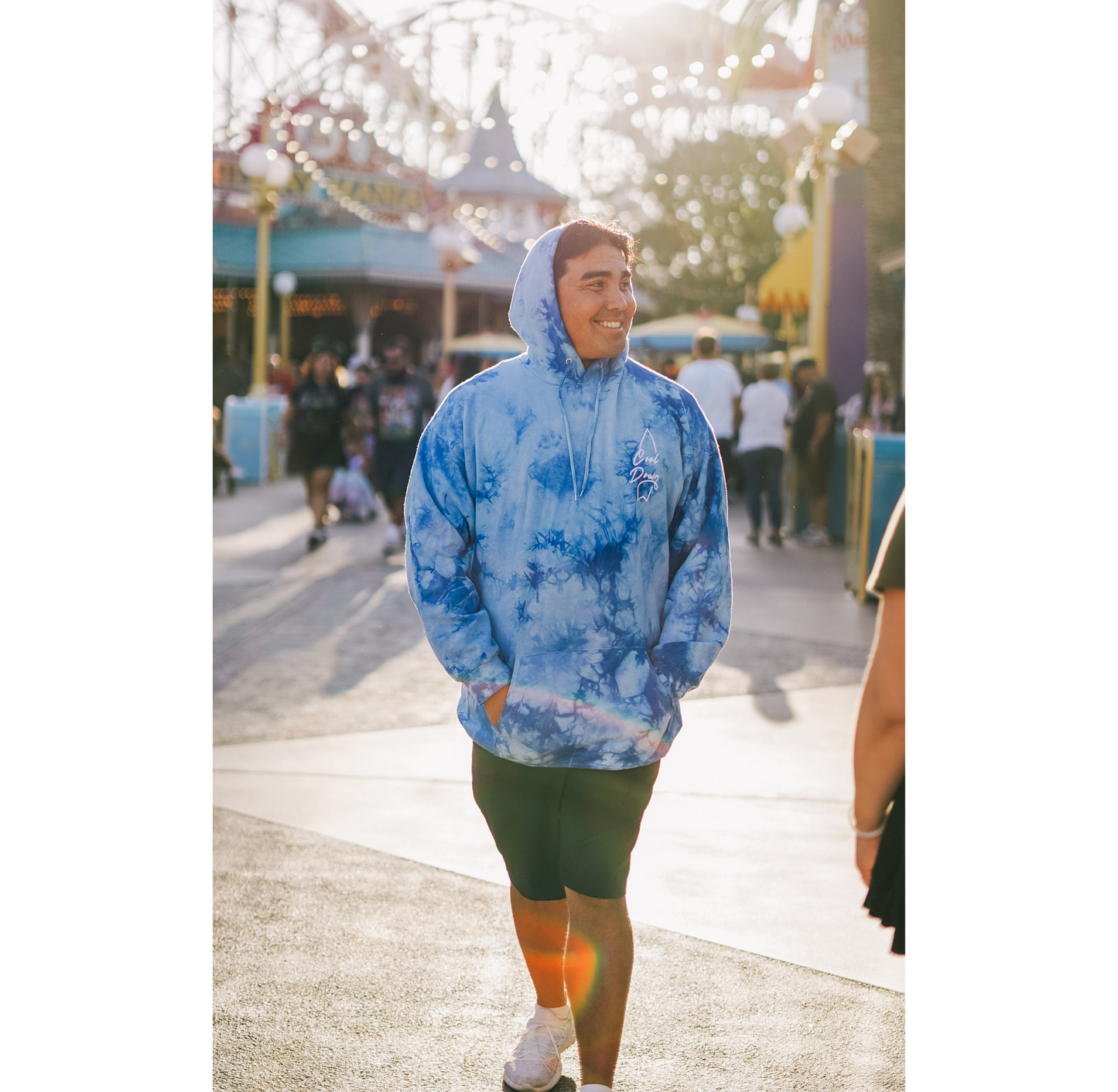 Cool Down Tie Dye Hoodie (Blue)