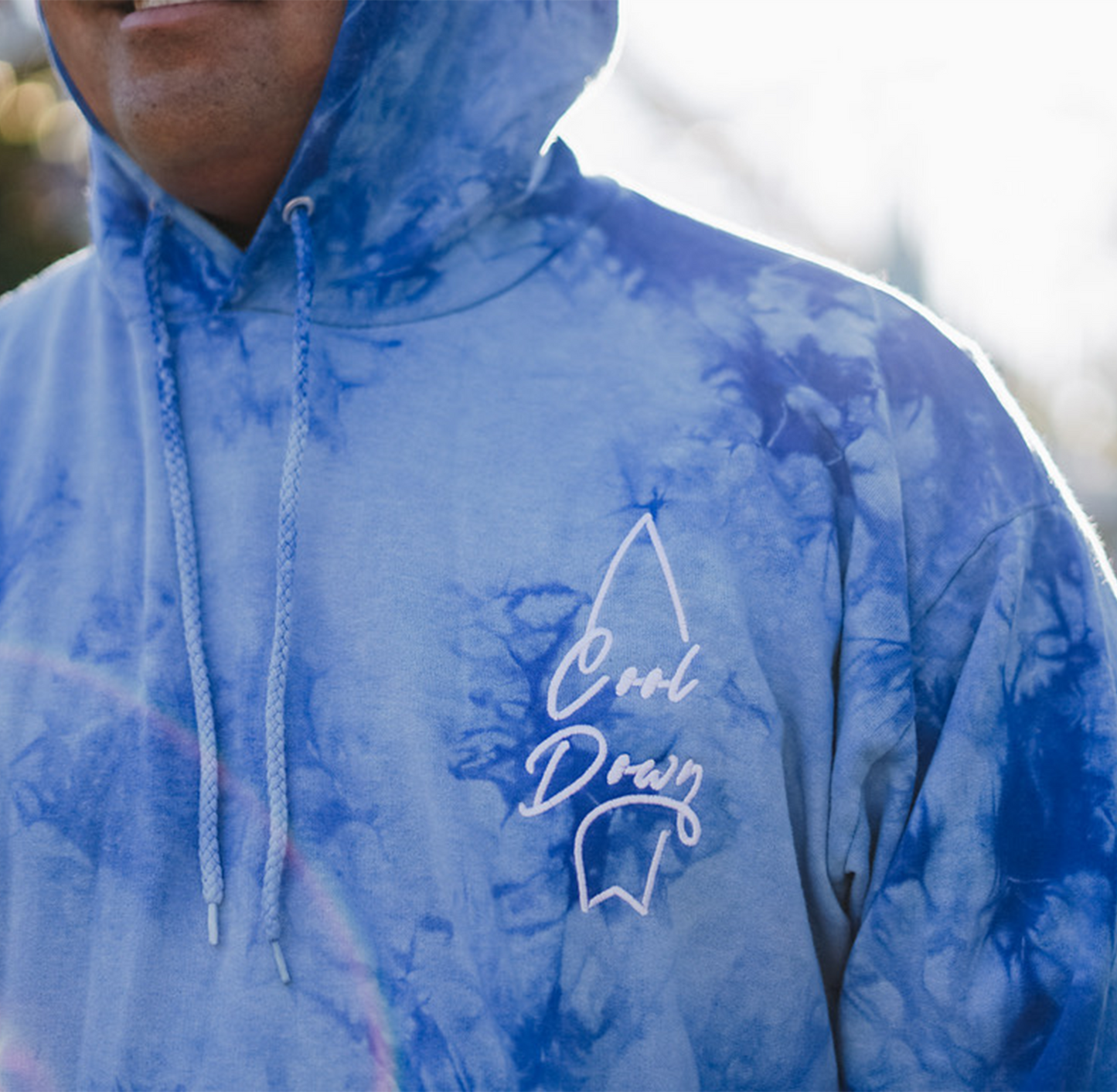 Cool Down Tie Dye Hoodie (Blue)