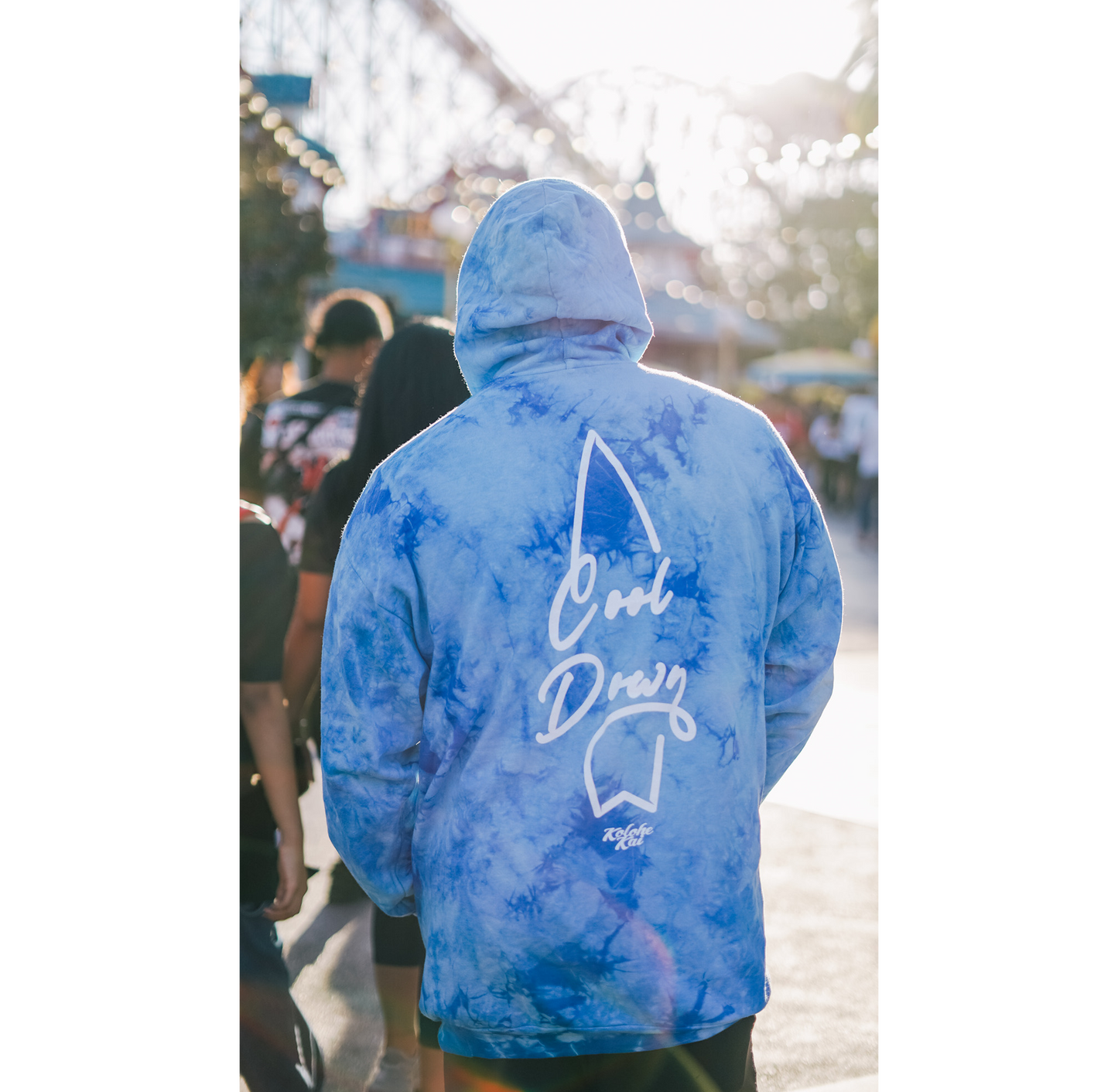 Cool Down Tie Dye Hoodie (Blue)