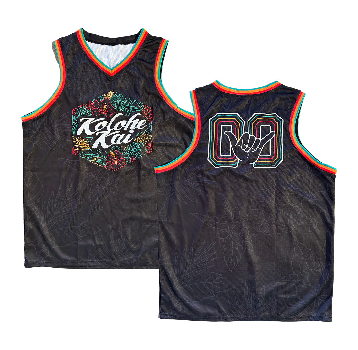 Embroidered Shaka Jersey (Black)