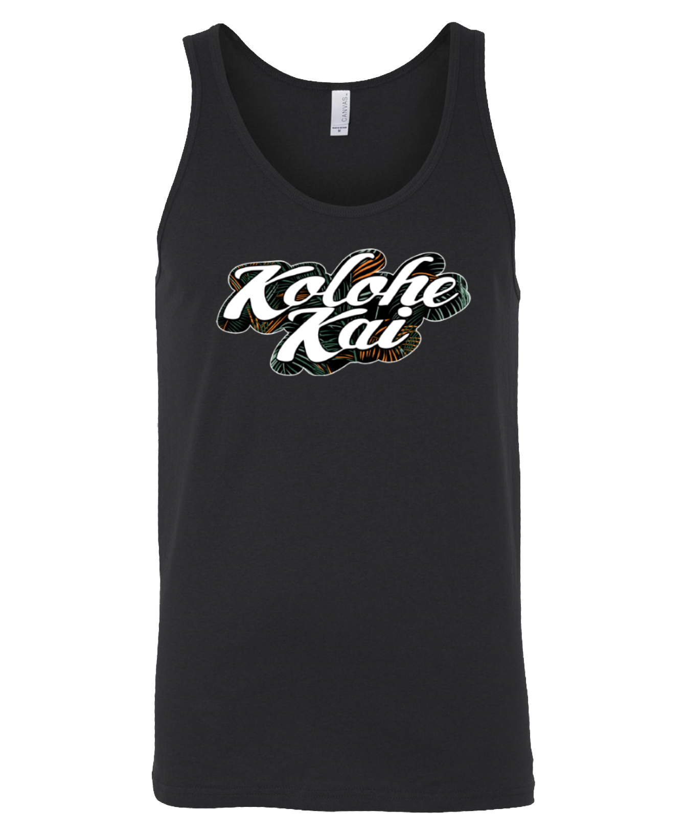 Palm Outline Logo Tank (Black)