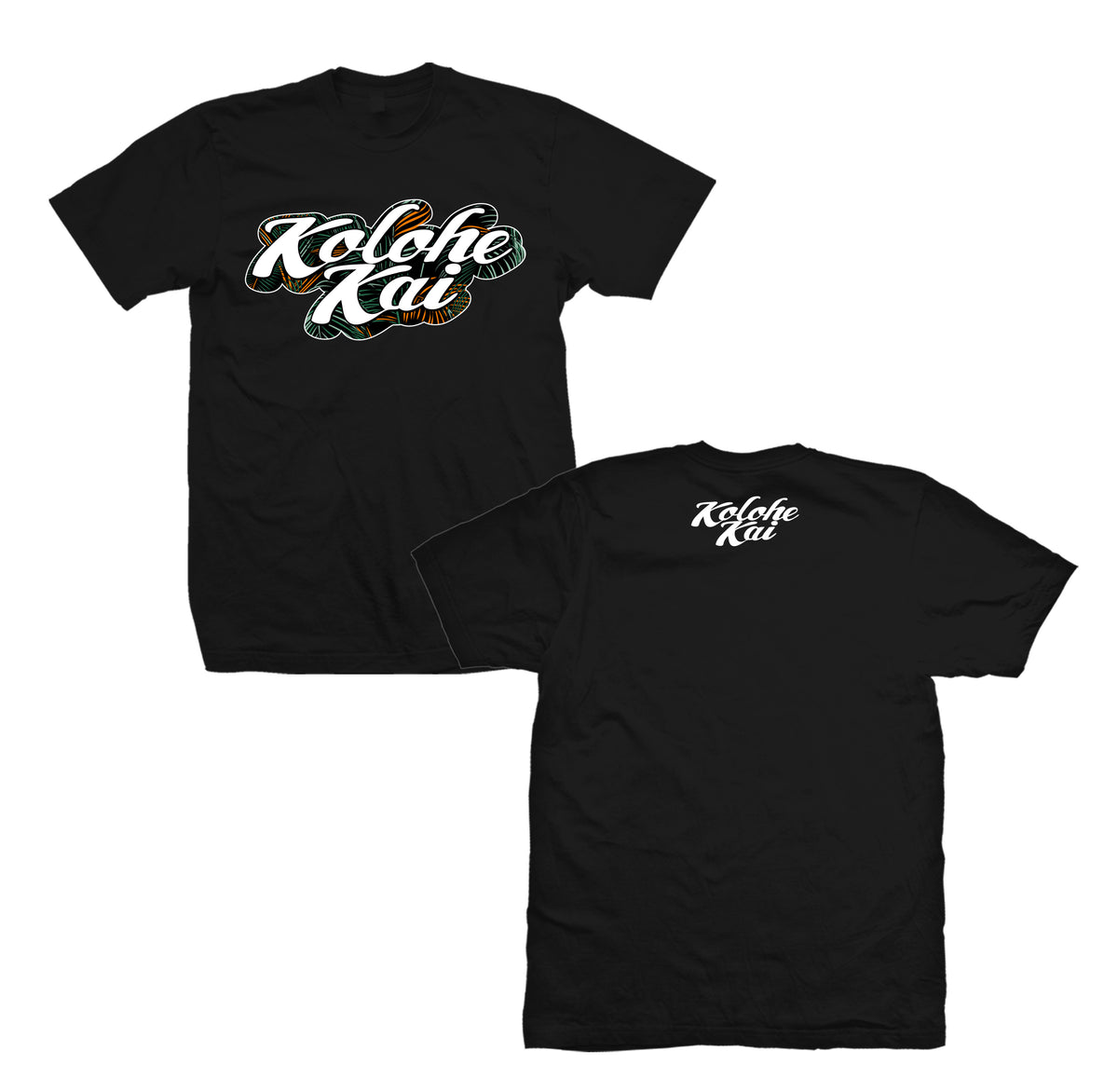 Palm Outline Logo Tee (Black) Kolohe Kai Store