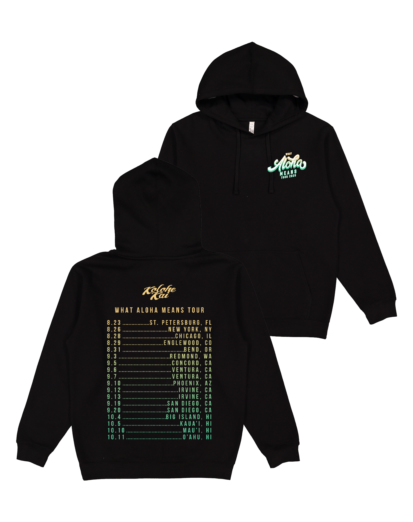 What Aloha Means Tour Hoodie (Black)