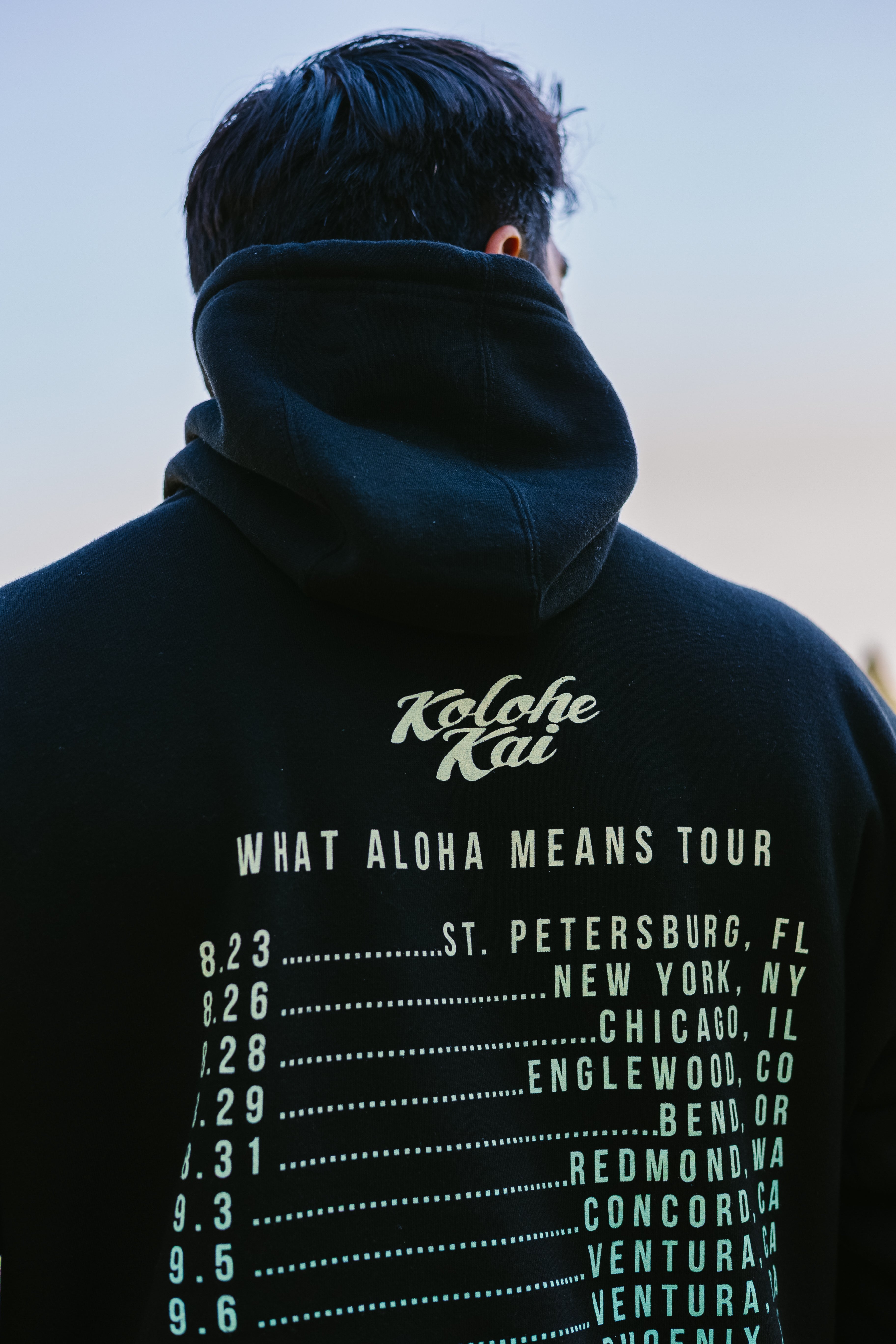 What Aloha Means Tour Hoodie (Black) [No Medium or Large] – Kolohe