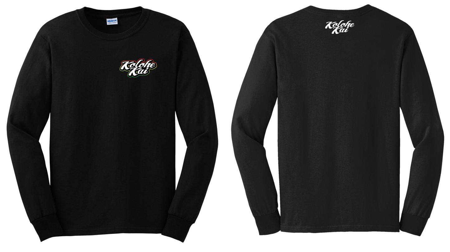 Rasta Outline Logo Longsleeve (Black)