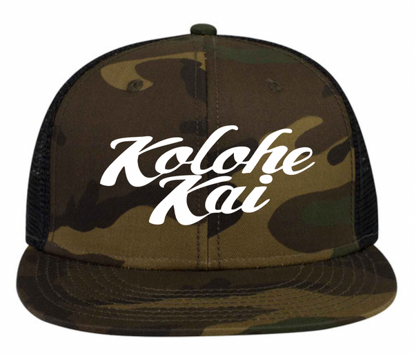 Kalohe Kai Embroidered Logo Snapback (Camo)