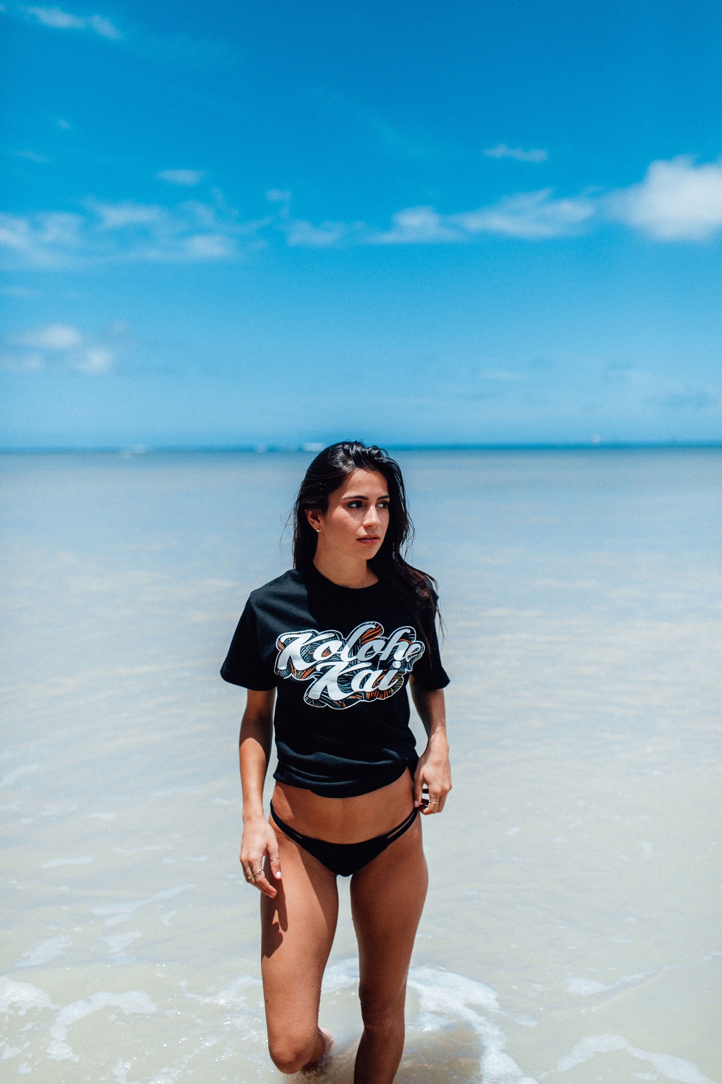 Palm Outline Logo Tee (Black)