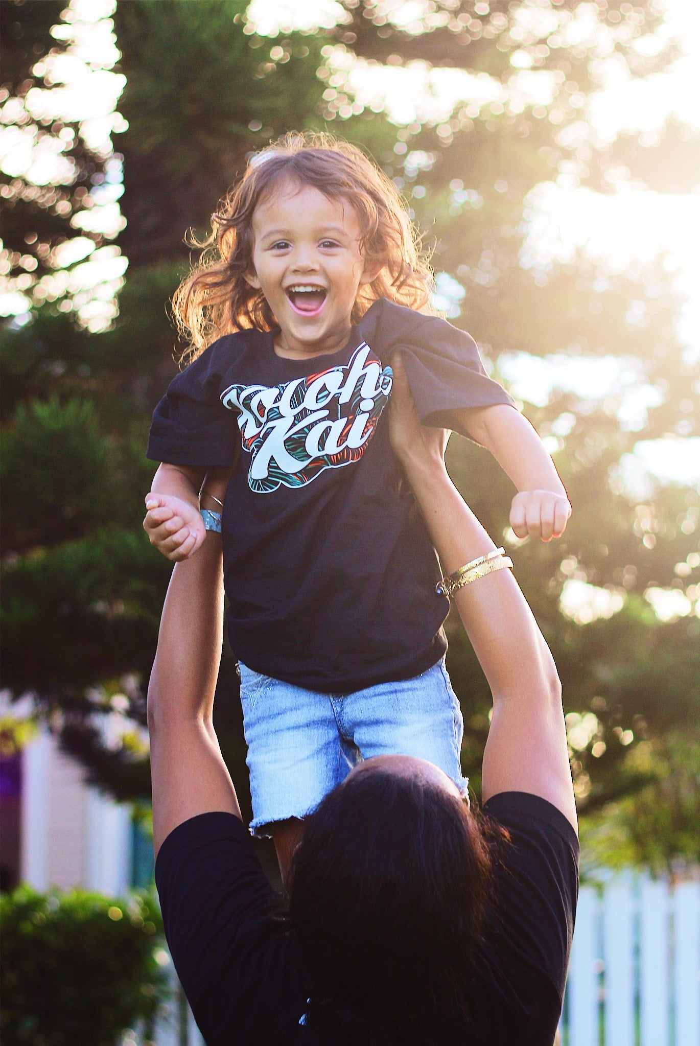 Youth/Toddler Palm Outline Logo Tee (Black) [No 5/6T]