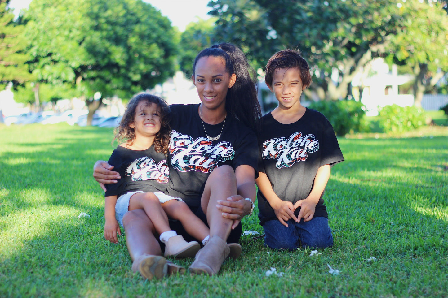 Youth/Toddler Palm Outline Logo Tee (Black) [No 5/6T]